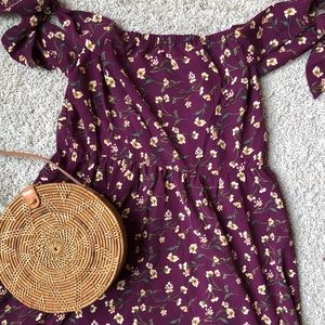 Purple Floral Dress
